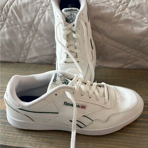 Reebok Men's White and Green Sneakers
